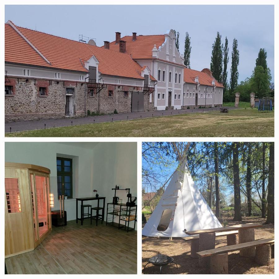 Chateau Moravany - Apartmany, Teepee A Wellness Ronow an der Doubrava Buitenkant foto